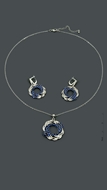 Picture of Reliable Wedding & Bridal Platinum Plated 2 Pieces Jewelry Sets