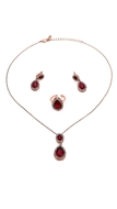 Picture of Enchanting Japan Korea Red 3 Pieces Jewelry Sets