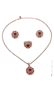 Picture of Simple And Elegant Rhinestone Colourful 3 Pieces Jewelry Sets