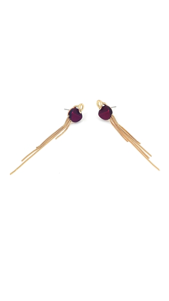 Picture of Good Quality Gold Plated Enamel Earrings