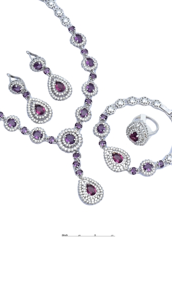 Picture of China No.1 Accessories Export Americas & Asia Multi Stone 4 Pieces Jewelry Sets