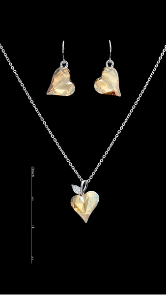 Picture of Latest Zine-Alloy Valentine's Day 2 Pieces Jewelry Sets