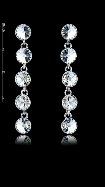 Picture of Cheapest Geometric Swarovski Element Drop & Dangle