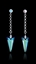 Show details for First Class Colourful Platinum Plated Drop & Dangle