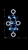 Picture of Unique Design Dark Blue Swarovski Element Drop & Dangle