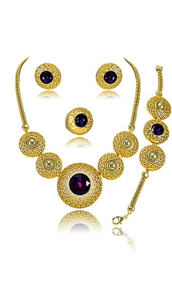 Picture of Cheaper Original Design Dubai Style 4 Pieces Jewelry Sets