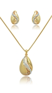 Picture of Beautiful Gold Plated Zinc-Alloy 2 Pieces Jewelry Sets