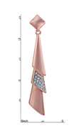 Picture of Comely Dubai Style Rose Gold Plated Drop & Dangle