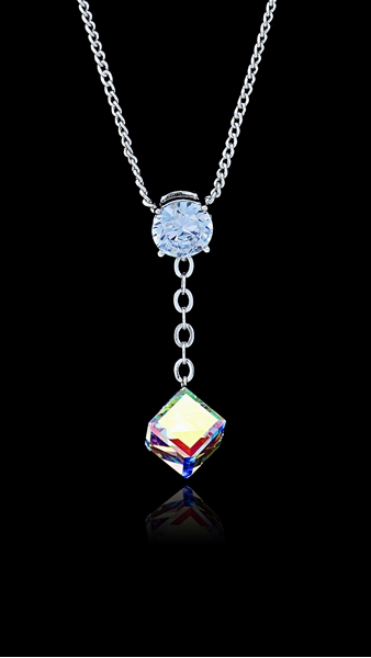 Picture of New Step Zinc-Alloy Swarovski Element Collar 16 OR 18 Inches