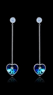Picture of Amazing Platinum Plated Colourful Drop & Dangle