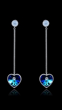 Show details for Amazing Platinum Plated Colourful Drop & Dangle
