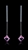 Picture of Beautiful Shaped Swarovski Element Pink Drop & Dangle