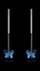 Show details for Cost Effective Dark Blue Platinum Plated Drop & Dangle