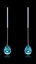 Show details for Shinning Platinum Plated Single Stone Drop & Dangle