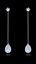 Show details for Novel Style Platinum Plated Single Stone Drop & Dangle
