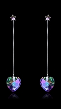Show details for Online Platinum Plated Swarovski Element Drop & Dangle