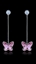 Show details for Lovely And Touching Pink Platinum Plated Drop & Dangle