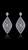 Picture of Simple And Elegant Platinum Plated Brass Drop & Dangle