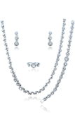 Picture of Individual Design On  Zinc-Alloy Big 4 Pieces Jewelry Sets