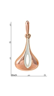 Picture of Low Rate Zinc-Alloy Rose Gold Plated Drop & Dangle