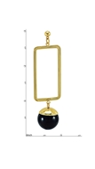 Picture of Efficiency In  Gold Plated Zinc-Alloy Drop & Dangle