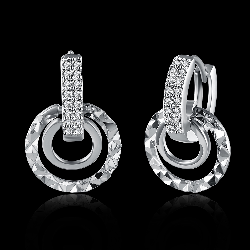 Cost Effective Platinum Plated Huggies Earrings