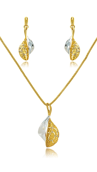 Picture of Unique And Creative None-Stone Dubai Style 2 Pieces Jewelry Sets