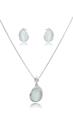 Picture of Fair Small Opal (Imitation) 2 Pieces Jewelry Sets