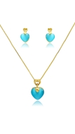 Picture of Magnificent Sea Blue Classic 2 Pieces Jewelry Sets