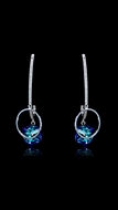 Picture of Beauteous Swarovski Element Single Stone Drop & Dangle