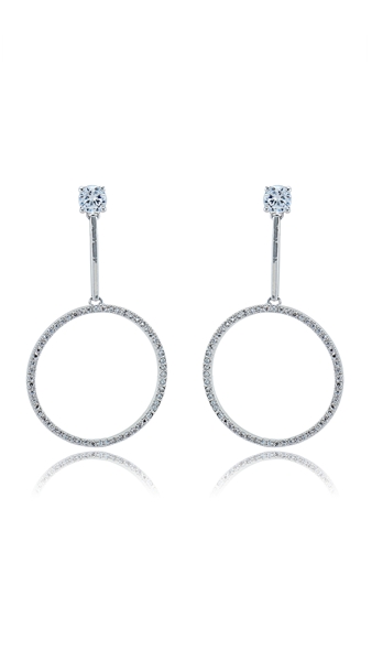 Picture of Trendy Design Delicate Platinum Plated Drop & Dangle