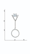 Picture of Simple And Elegant Brass Cubic Zirconia Drop & Dangle
