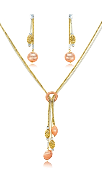 Picture of Main Products Dubai Style Rose Gold Plated 2 Pieces Jewelry Sets