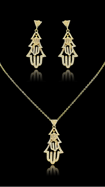 Picture of Wonderful Small Gold Plated 2 Pieces Jewelry Sets