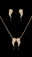 Picture of Online Wholesale Small Brass 2 Pieces Jewelry Sets