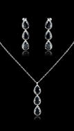 Picture of Customized  Luxury Cubic Zirconia 2 Pieces Jewelry Sets