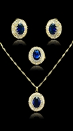 Picture of Latest Luxury Brass 3 Pieces Jewelry Sets