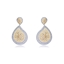 Show details for Unique Luxury White Drop & Dangle
