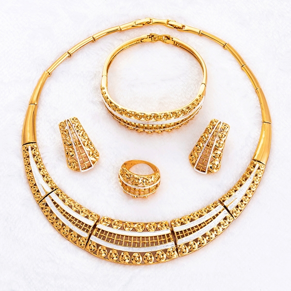 Picture of Romantic  Dubai Style Big 4 Pieces Jewelry Sets