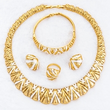Show details for Unique Style Female Gold Plated 4 Pieces Jewelry Sets