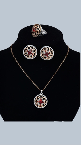 Picture of Trendy Style  Brass Cubic Zirconia 3 Pieces Jewelry Sets