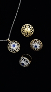 Picture of Magnificent Brass Floral 3 Pieces Jewelry Sets