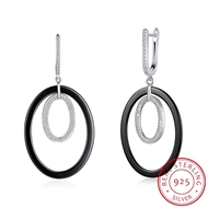 Picture of New Season  Black Platinum Plated Drop & Dangle