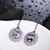 Picture of Well Made Gunmetel Plated Purple Drop & Dangle