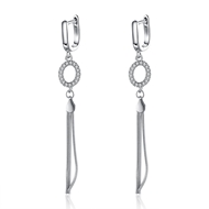 Picture of Long Lasting Platinum Plated Drop & Dangle