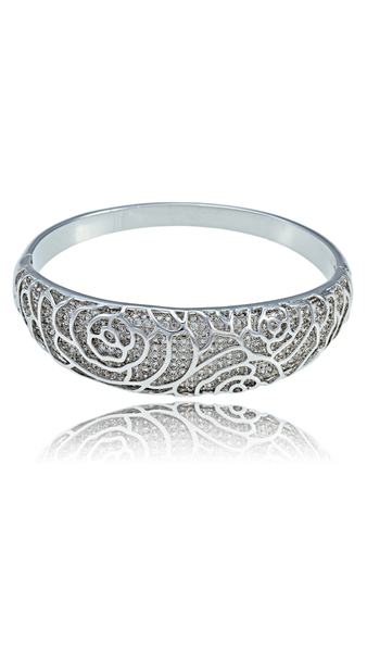 Picture of Fashionable Big Platinum Plated Bangles