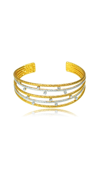 Picture of Hot Selling Gold Plated Big Bangles