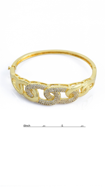Picture of China Gold Plated Multi Stone Bangles