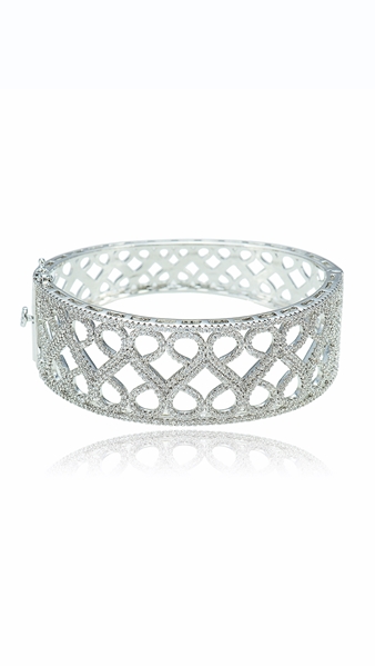 Picture of Unique Style Big Platinum Plated Bangles