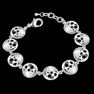 Picture of Cute Designed Platinum Plated Bracelets